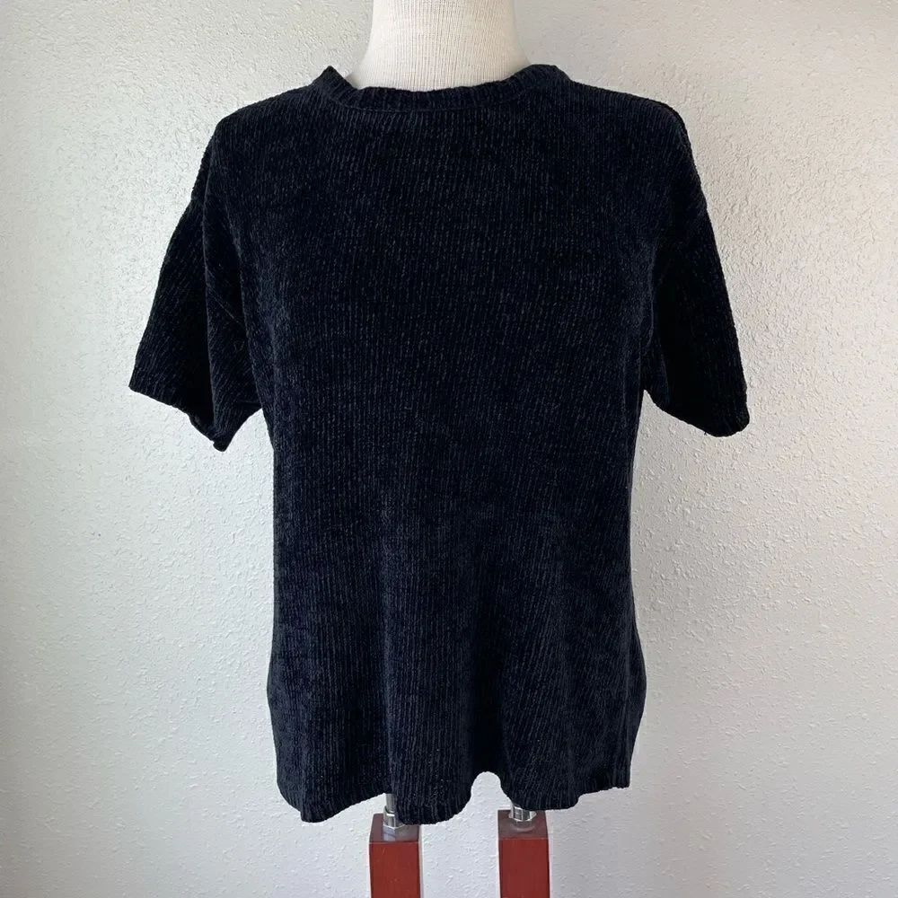 Stephanie Parks Short Sleeve Sweater Size L EUC